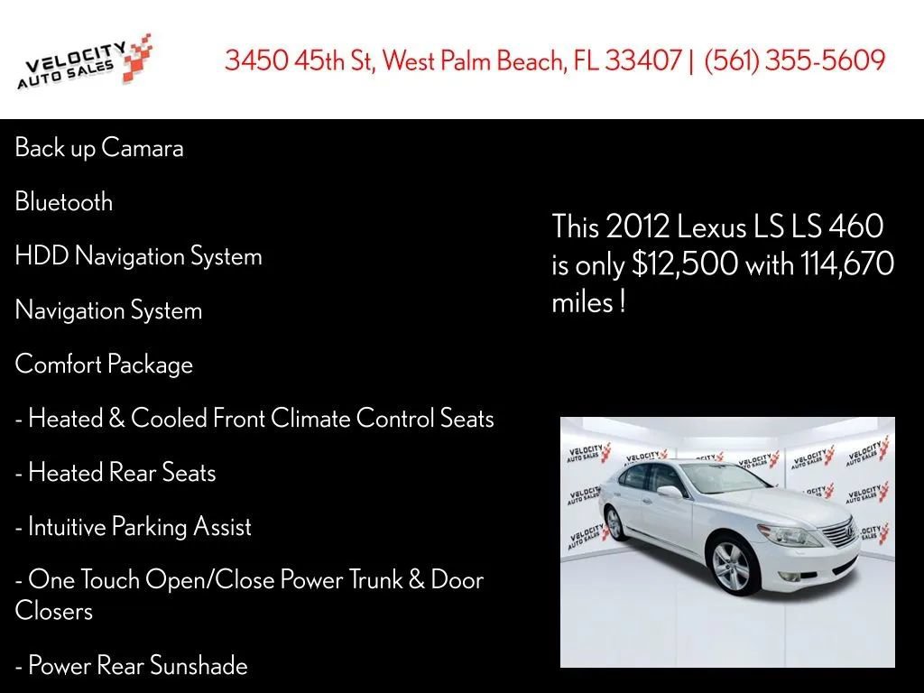 Used 2012 Lexus LS 460 w/ Comfort Pkg RWD image 24