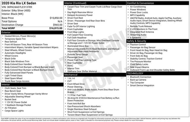 Used 2020 Kia Rio LX image 23