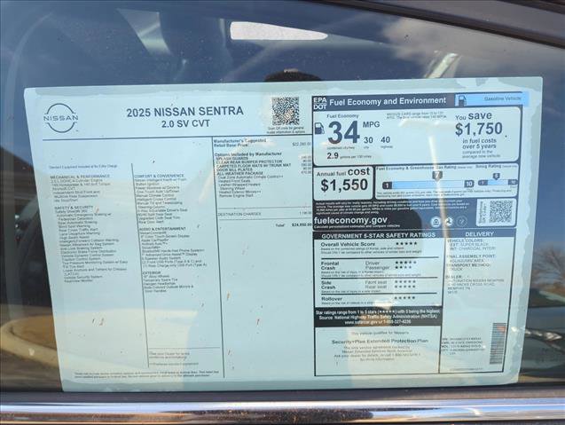 New 2025 Nissan Sentra SV w/ All-Weather Package image 20