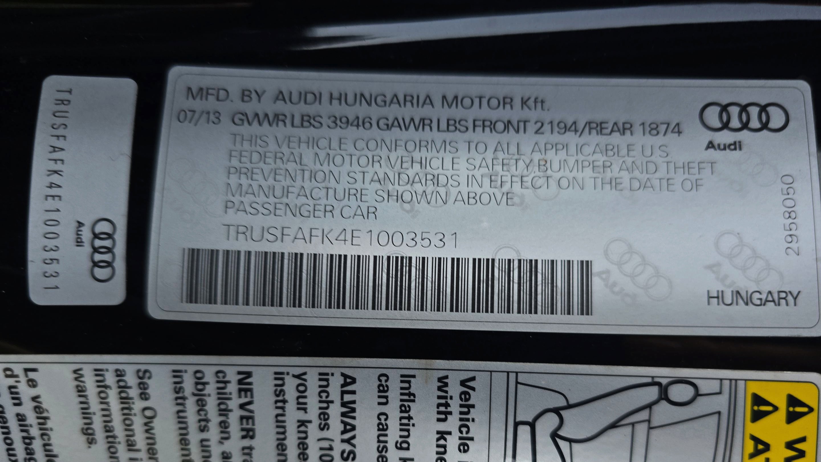 Used 2014 Audi TT 2.0T w/ Fine Nappa Leather Package image 97