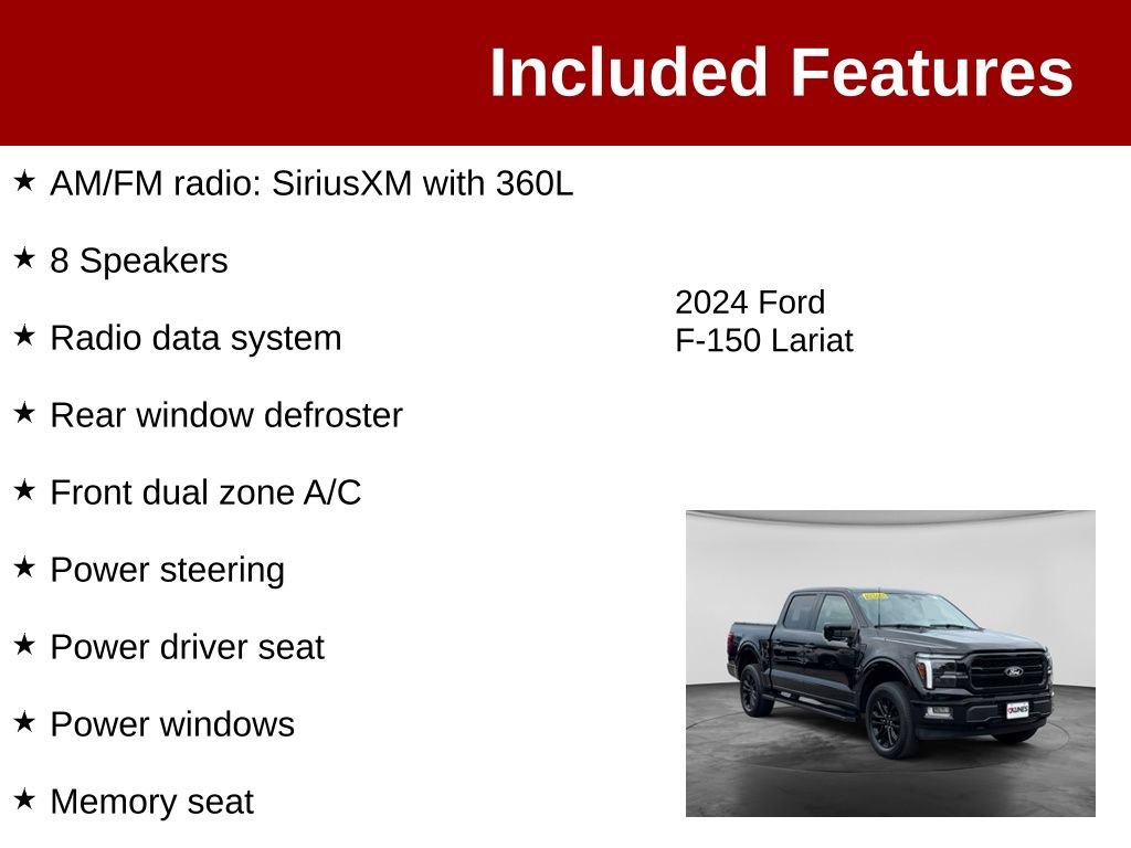 Used 2024 Ford F150 Lariat w/ Equipment Group 502A High AWD/4WD image 4
