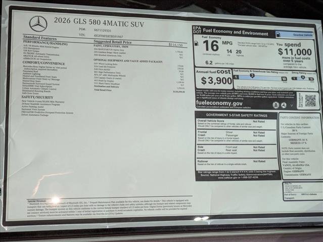 New 2026 Mercedes-Benz GLS 580 4MATIC image 19