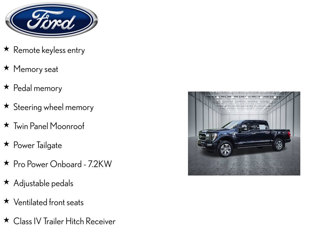 Used 2021 Ford F150 Platinum w/ Equipment Group 701A High RWD image 13