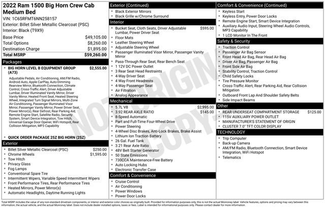 Used 2022 RAM 1500 Big Horn AWD/4WD image 27