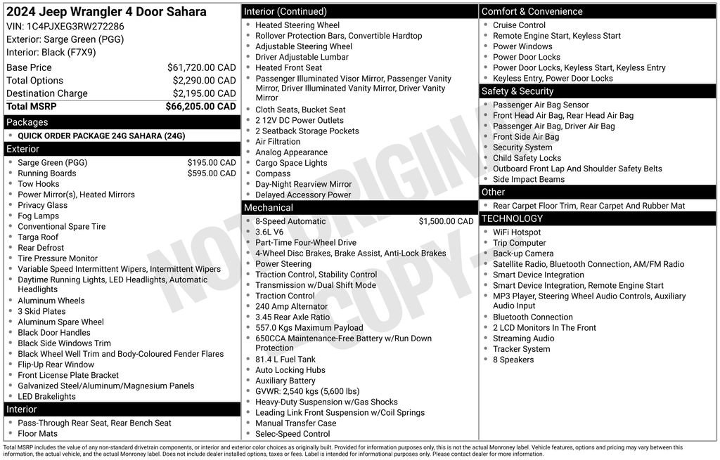 Used 2024 Jeep Wrangler Unlimited Sahara AWD/4WD image 5
