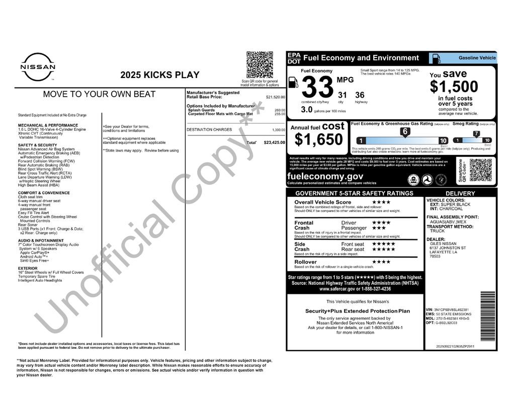 Used 2025 Nissan Kicks Play S image 22