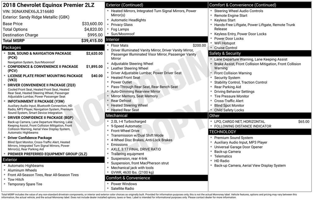 Used 2018 Chevrolet Equinox Premier image 17