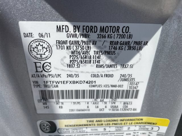 Used 2011 Ford F150 FX4 AWD/4WD image 17