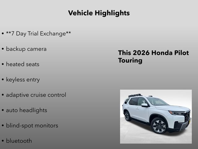 New 2026 Honda Pilot Touring image 5