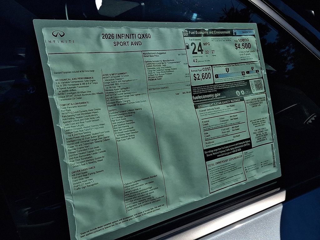 New 2026 INFINITI QX60 Luxe w/ Dark Cargo Package image 11