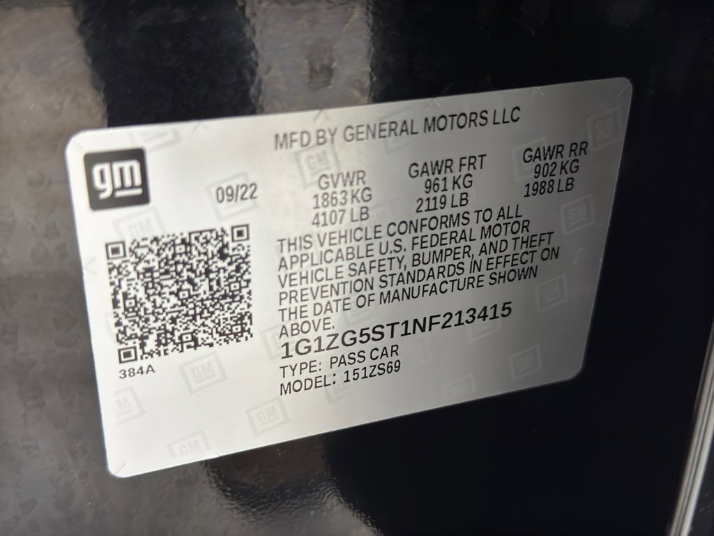 Used 2022 Chevrolet Malibu RS w/ LPO, Convenience Package 1 image 34