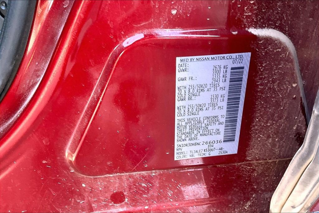 Used 2022 Nissan Pathfinder Platinum w/ Cargo Package FWD image 34