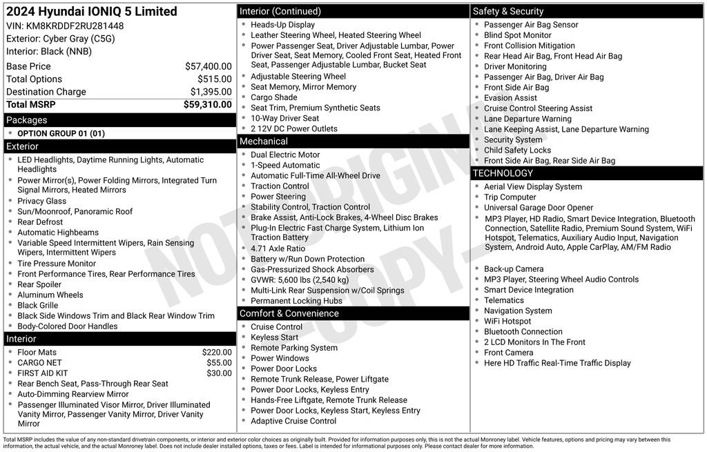 Certified 2024 Hyundai Ioniq 5 Limited AWD/4WD image 3