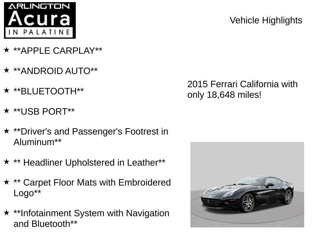Used 2015 Ferrari California T RWD image 7