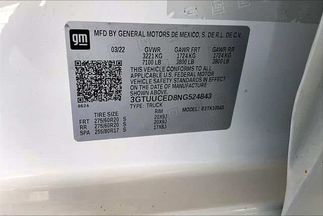 Used 2022 GMC Sierra 1500 Elevation w/ LPO, Elevation Black Package image 31