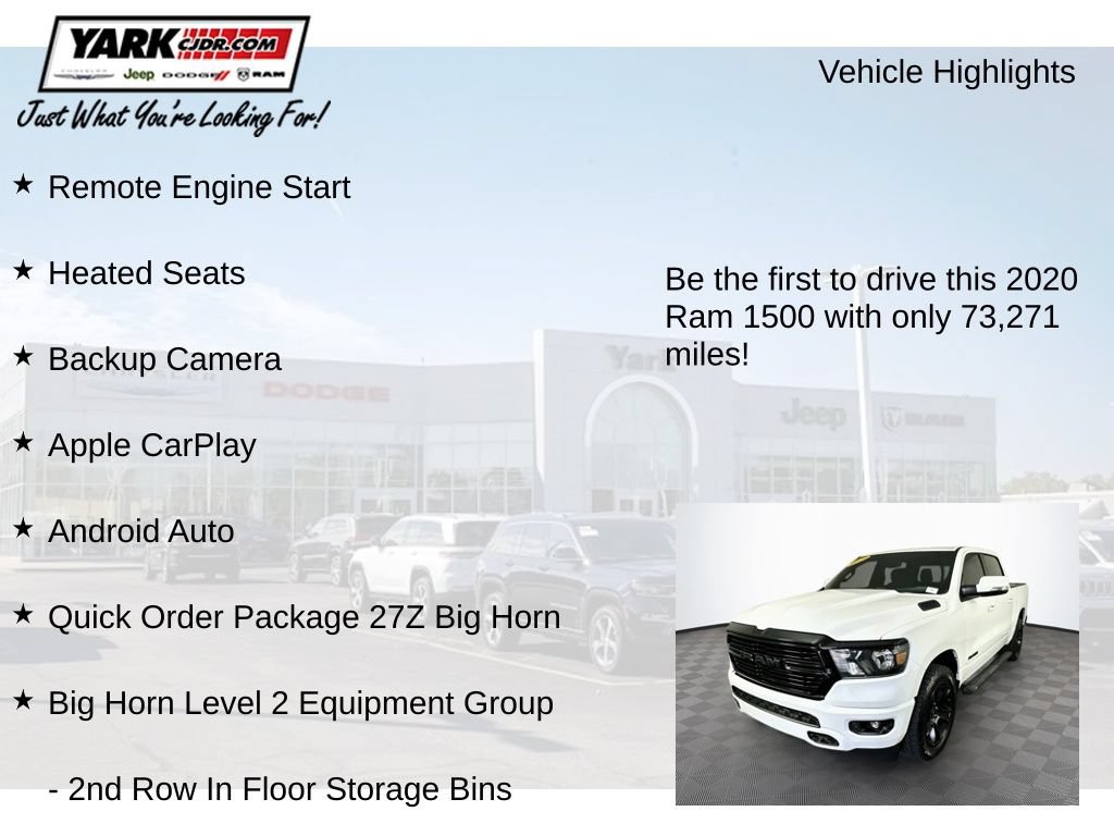 Certified 2020 RAM 1500 Big Horn AWD/4WD image 13