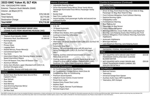 Used 2023 GMC Yukon XL SLT image 27