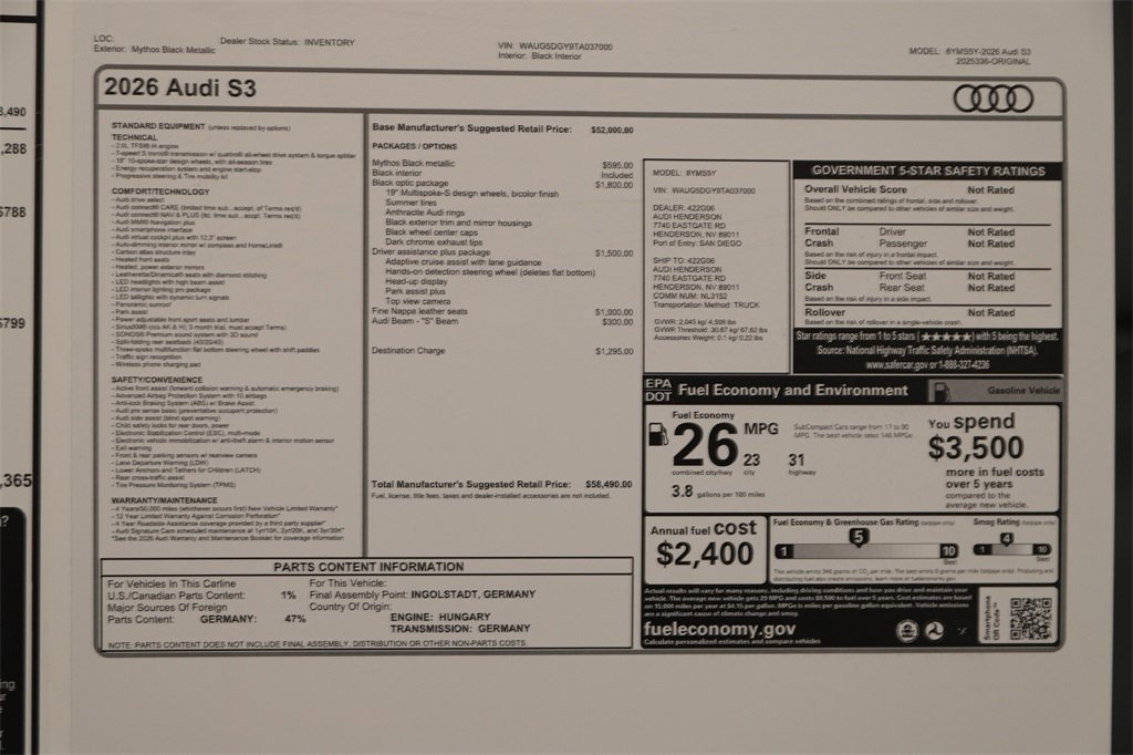 New 2026 Audi S3 Premium image 32
