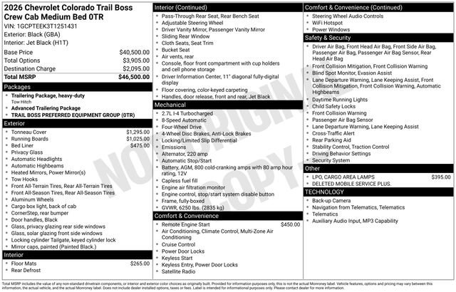 New 2026 Chevrolet Colorado Trail Boss AWD/4WD image 6