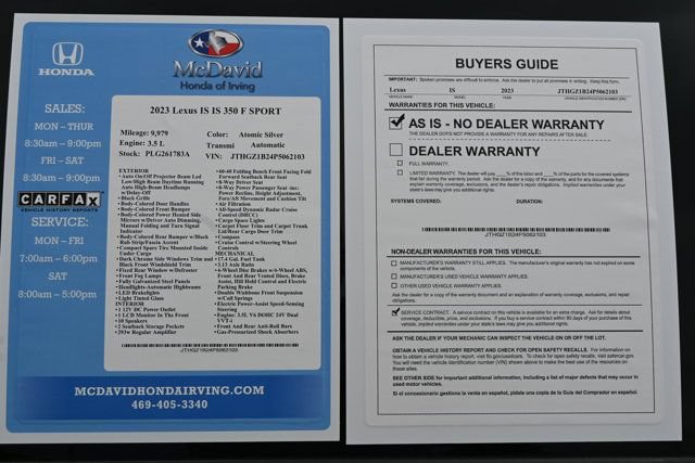 Used 2023 Lexus IS 350 F Sport w/ Handling Package RWD image 34