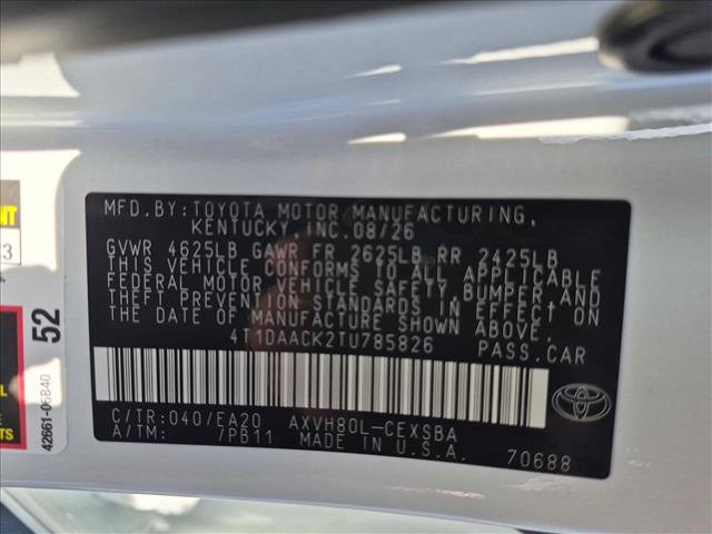 New 2026 Toyota Camry SE w/ Multimedia Upgrade Package FWD image 18