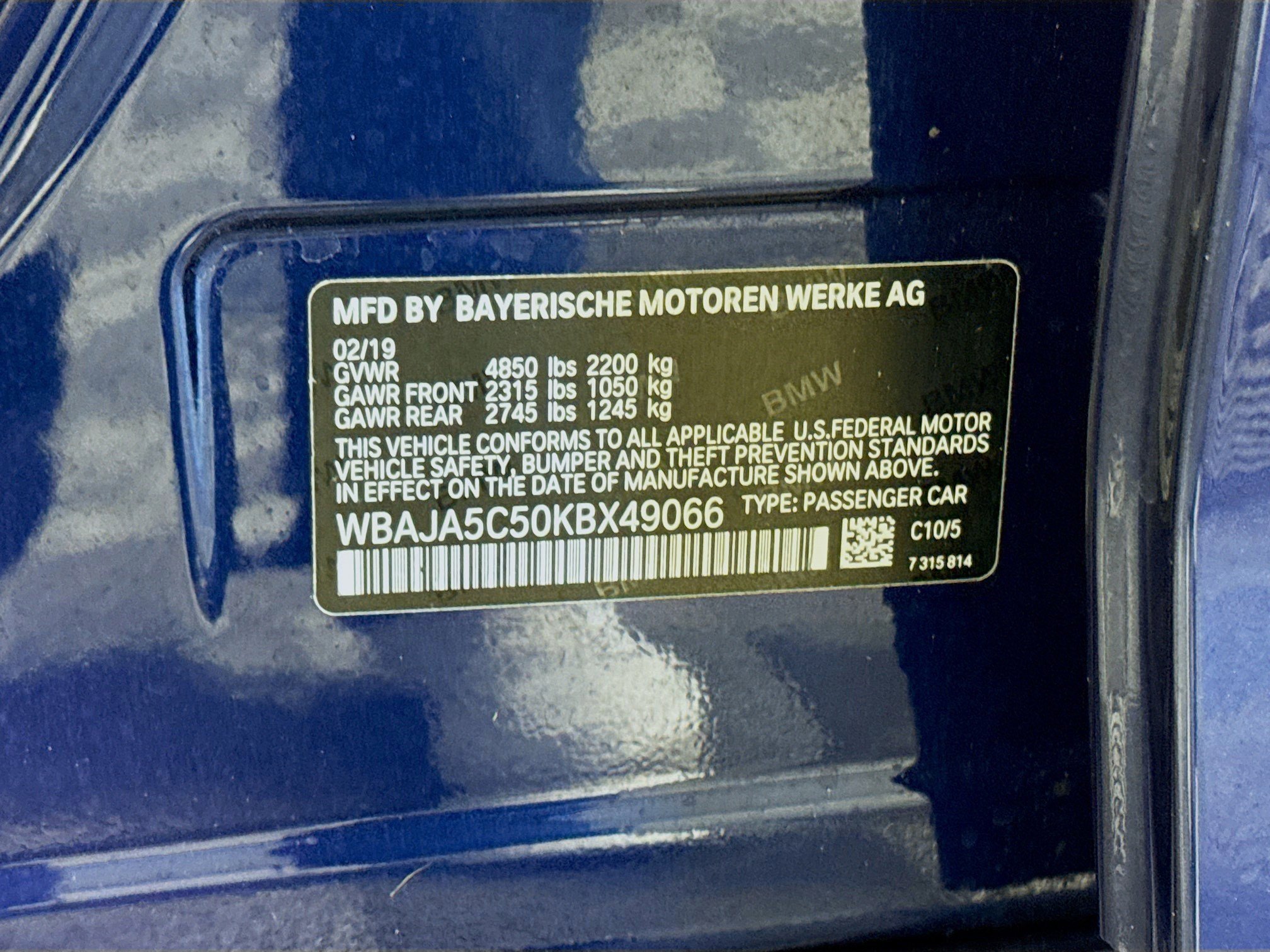 Used 2019 BMW 530i w/ Convenience Package image 40