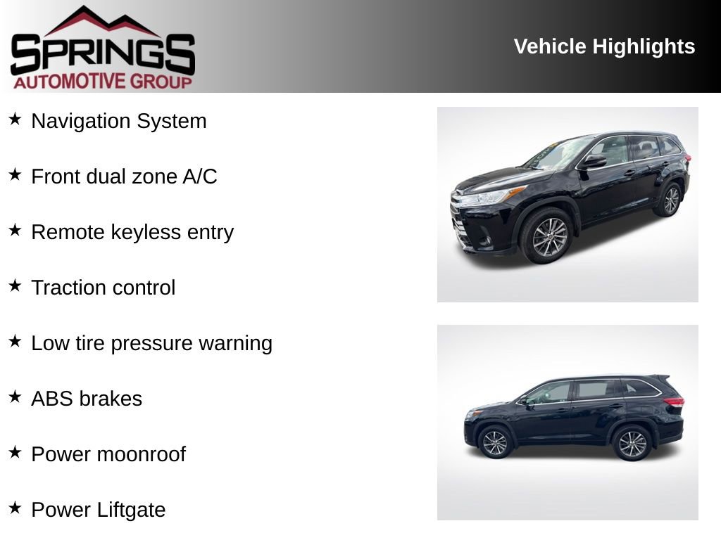 Used 2018 Toyota Highlander XLE AWD/4WD image 2