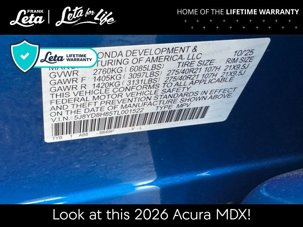New 2026 Acura MDX Type S image 27