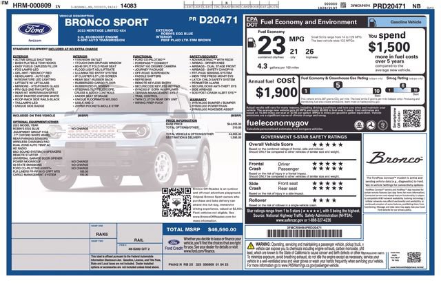 Used 2023 Ford Bronco Sport Heritage Limited image 14