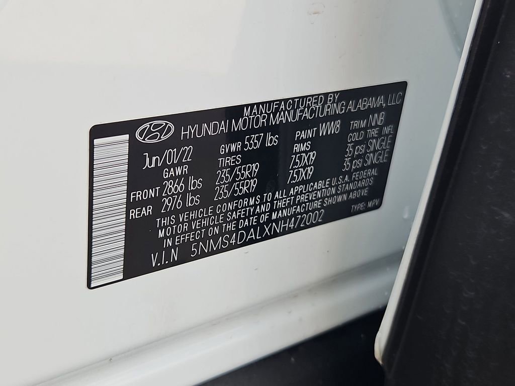 Used 2022 Hyundai Santa Fe Limited w/ Cargo Package image 29