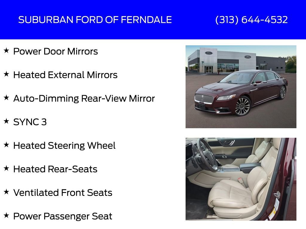 Used 2017 Lincoln Continental Reserve w/ Climate Package image 17