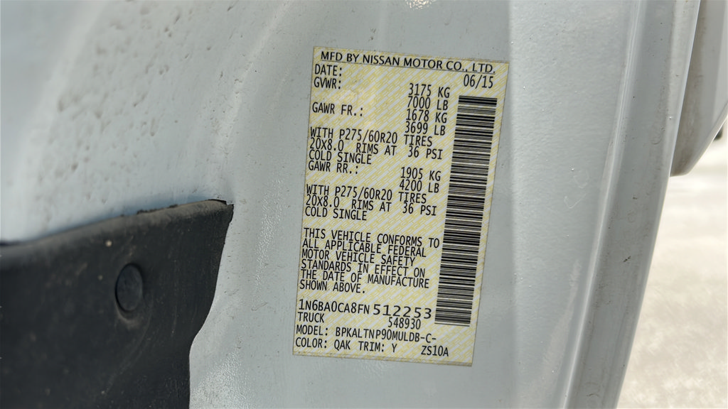 Used 2015 Nissan Titan SV w/ SV Value Truck Package RWD image 29
