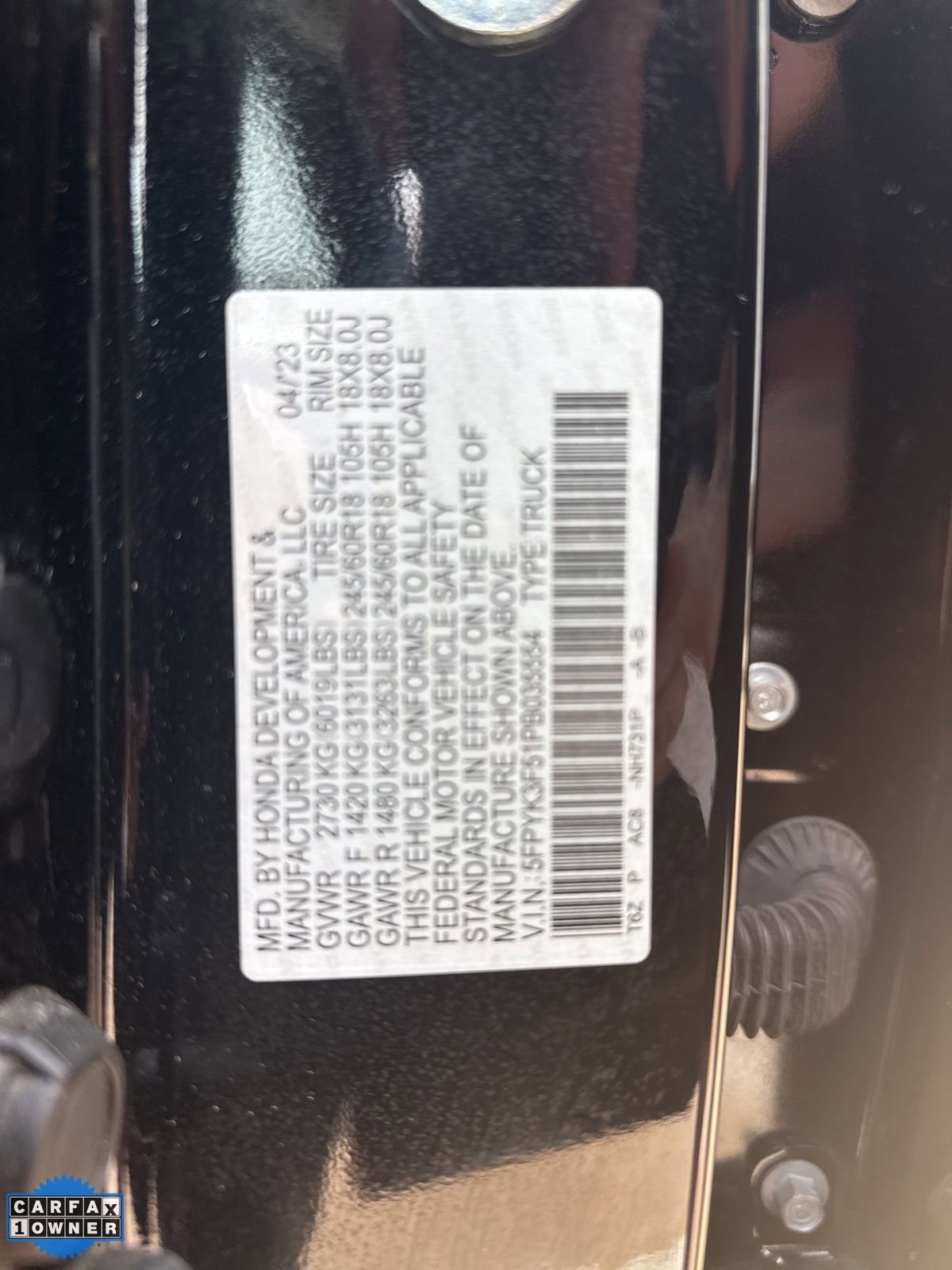 Used 2023 Honda Ridgeline RTL image 11