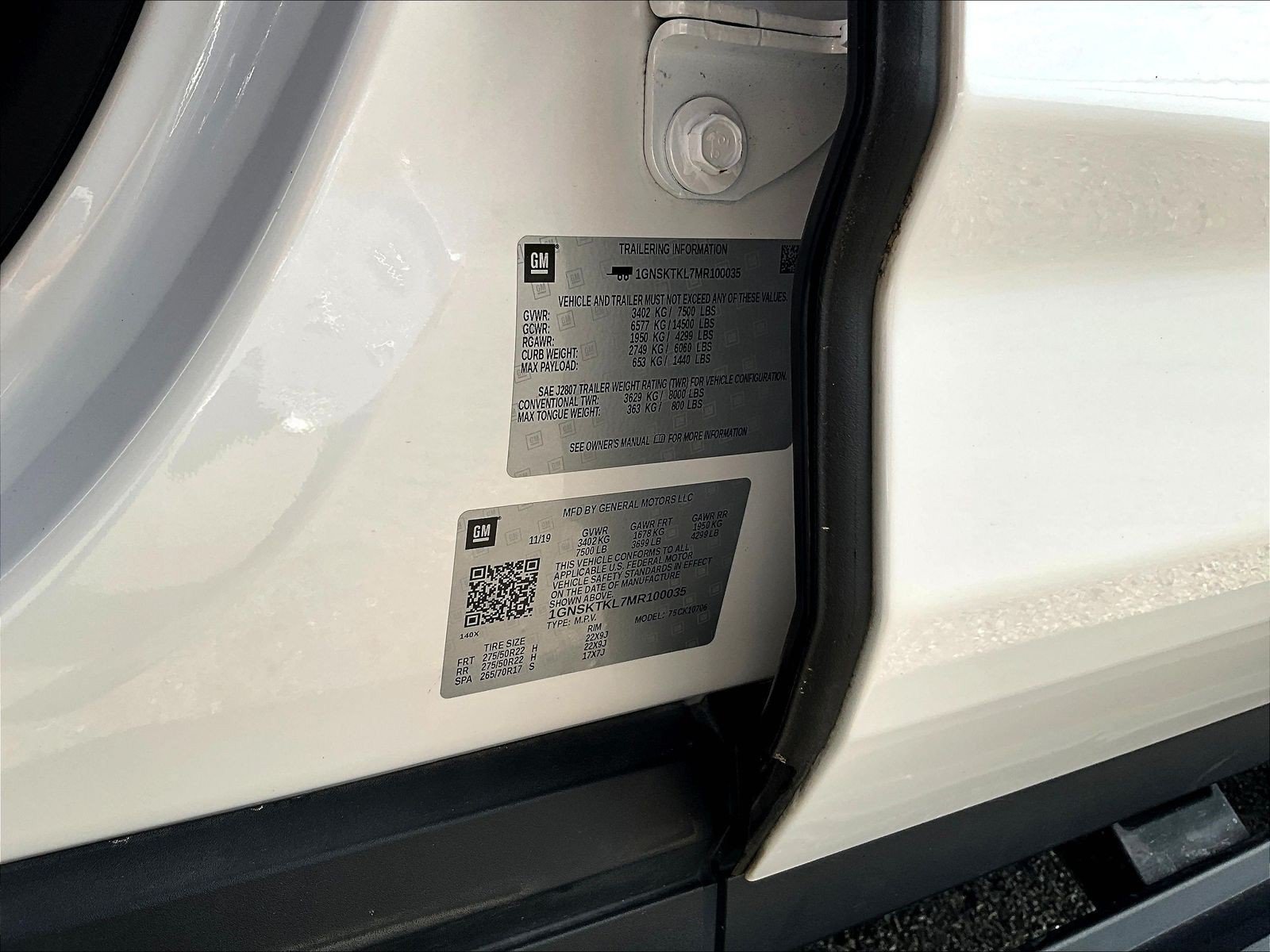Used 2021 Chevrolet Tahoe High Country w/ Technology Package AWD/4WD image 19