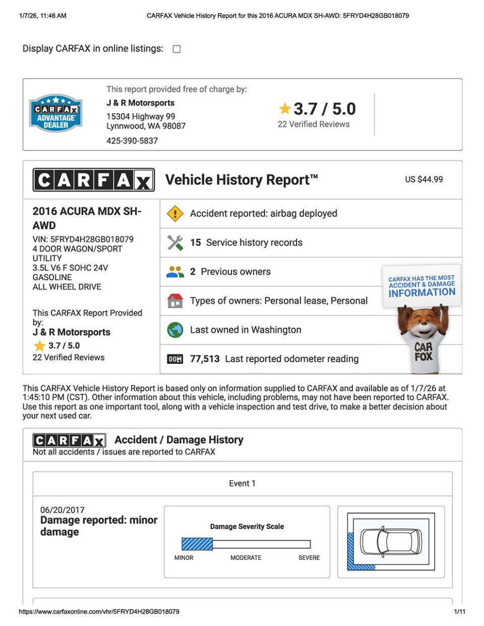 Used 2016 Acura MDX SH-AWD image 31