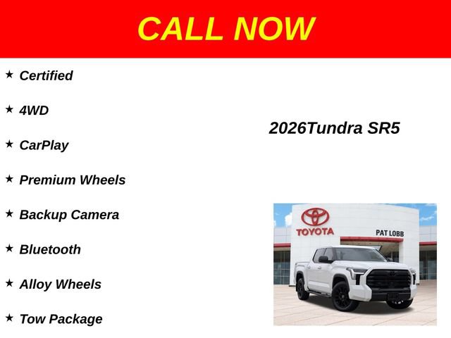 Certified 2026 Toyota Tundra SR5 w/ SX Package RWD image 38