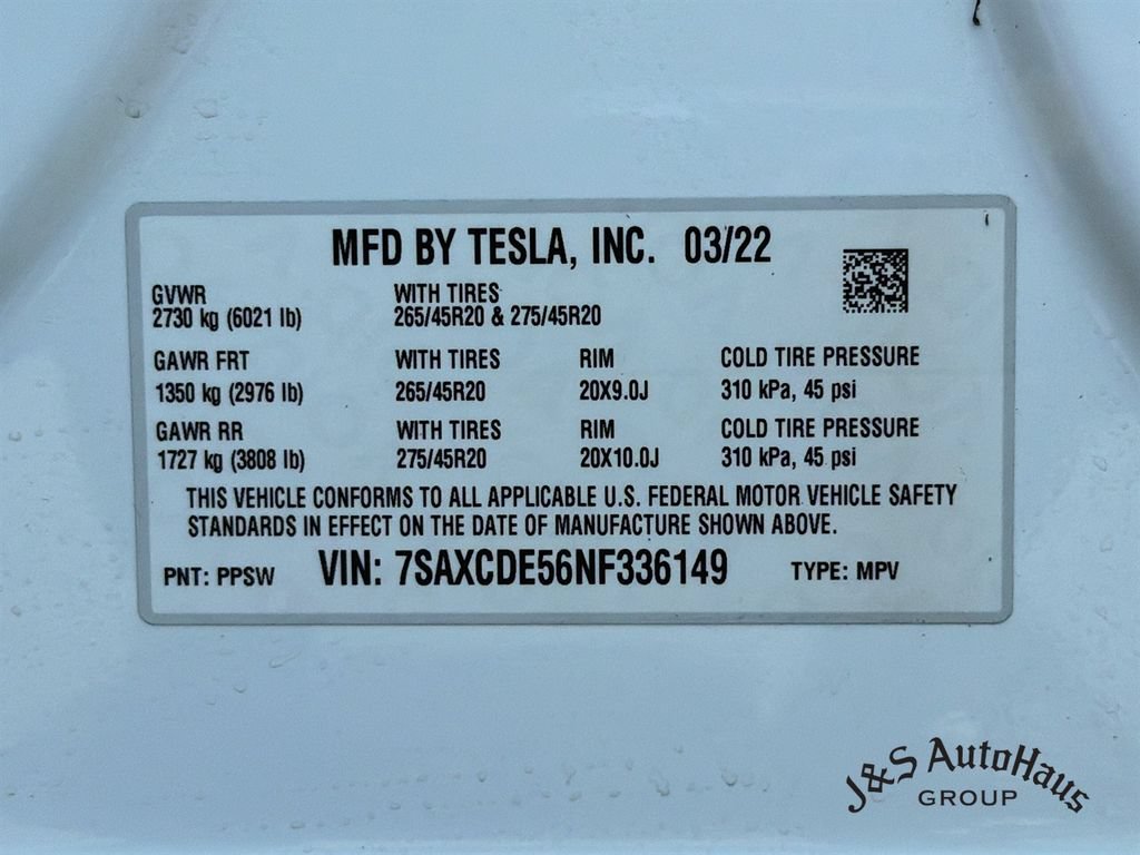 Used 2022 Tesla Model X AWD/4WD image 40