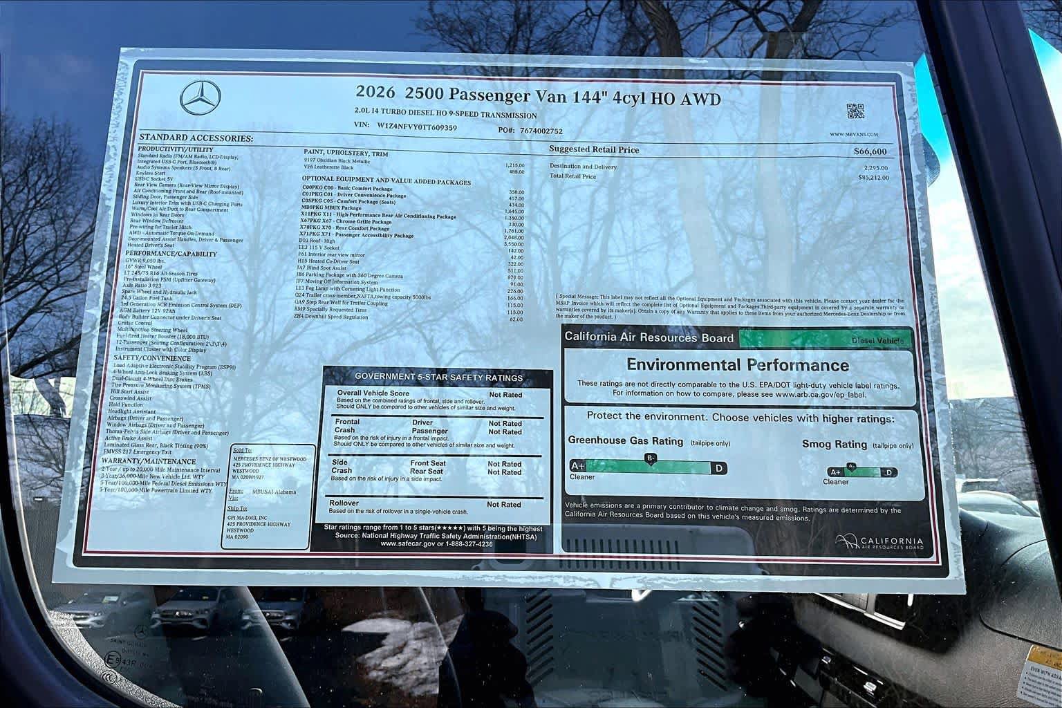 New 2026 Mercedes-Benz Sprinter 2500 image 18