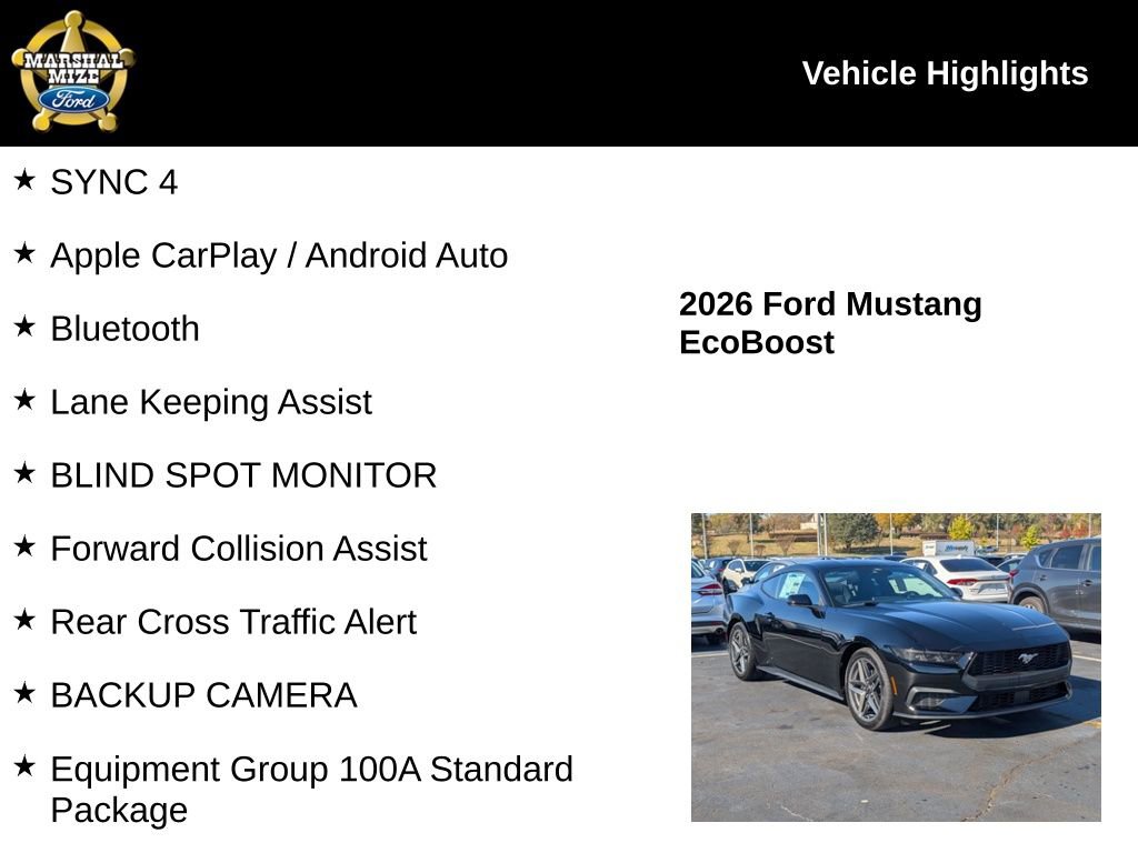 New 2026 Ford Mustang Coupe image 2