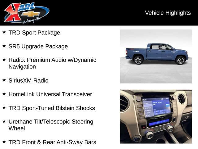Used 2020 Toyota Tundra SR5 w/ TRD Sport Package AWD/4WD image 2