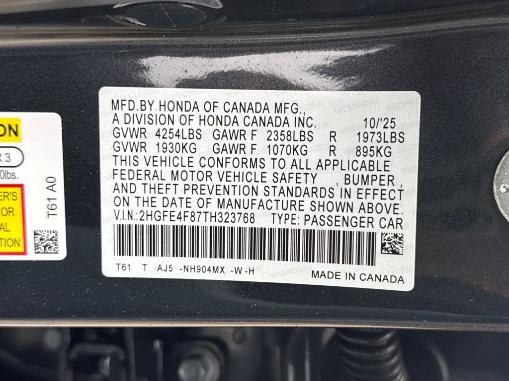 New 2026 Honda Civic Sport Touring image 28