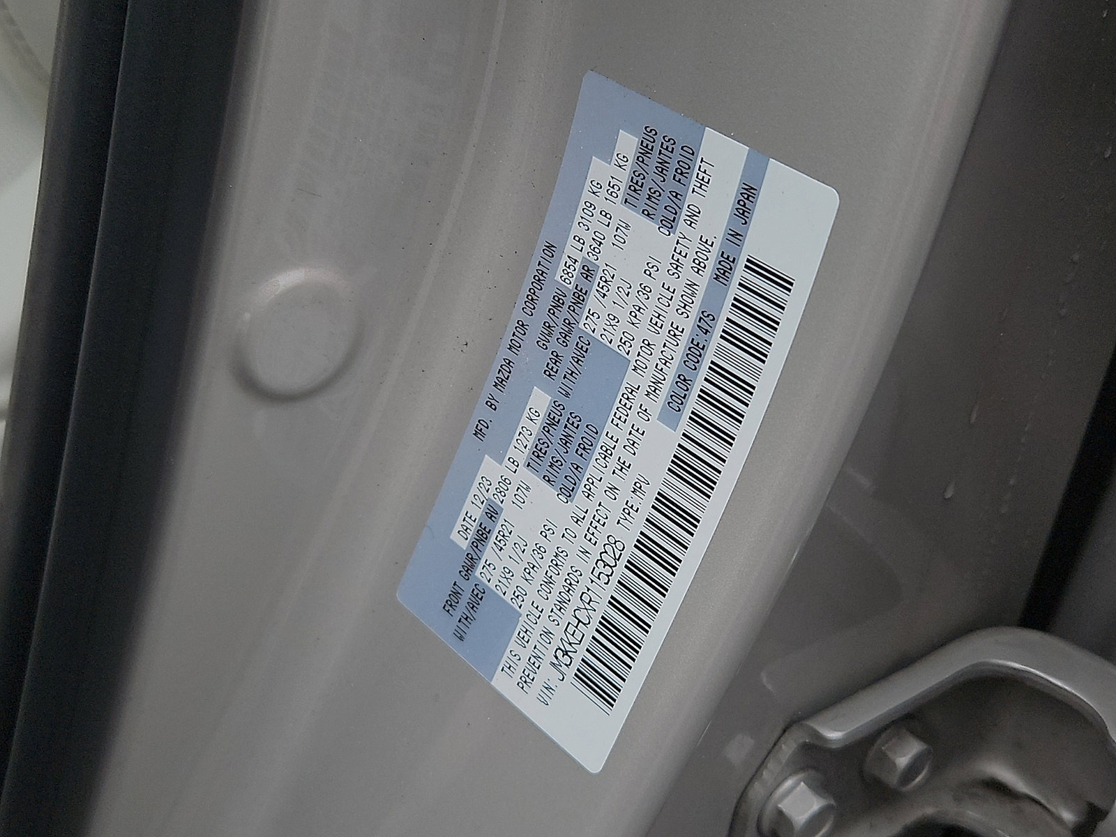 Used 2024 MAZDA CX-90 3.3 Turbo S w/ Premium Plus image 27