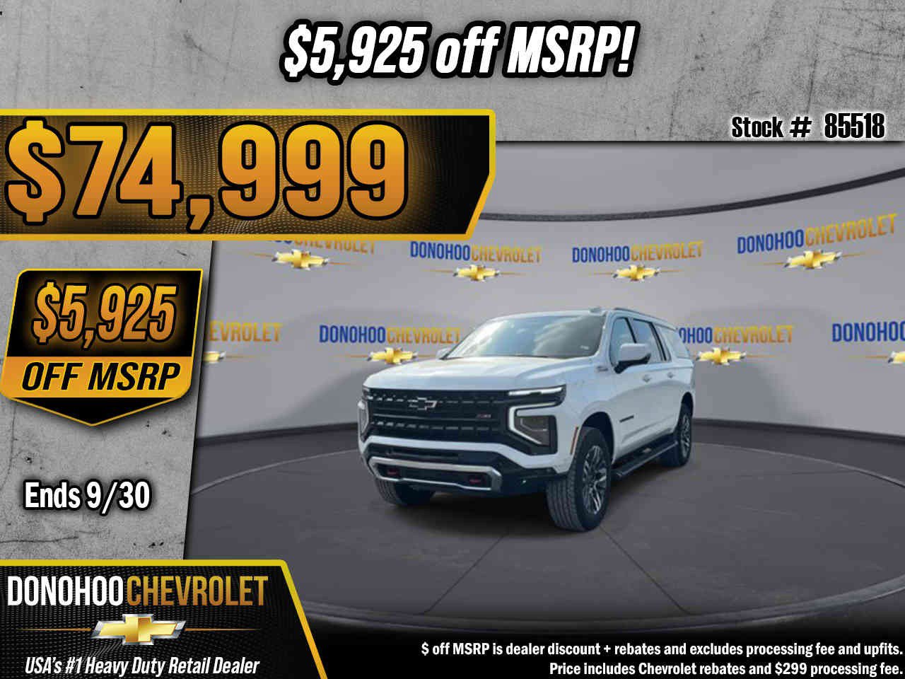 New 2026 Chevrolet Suburban Z71 w/ Comfort Package