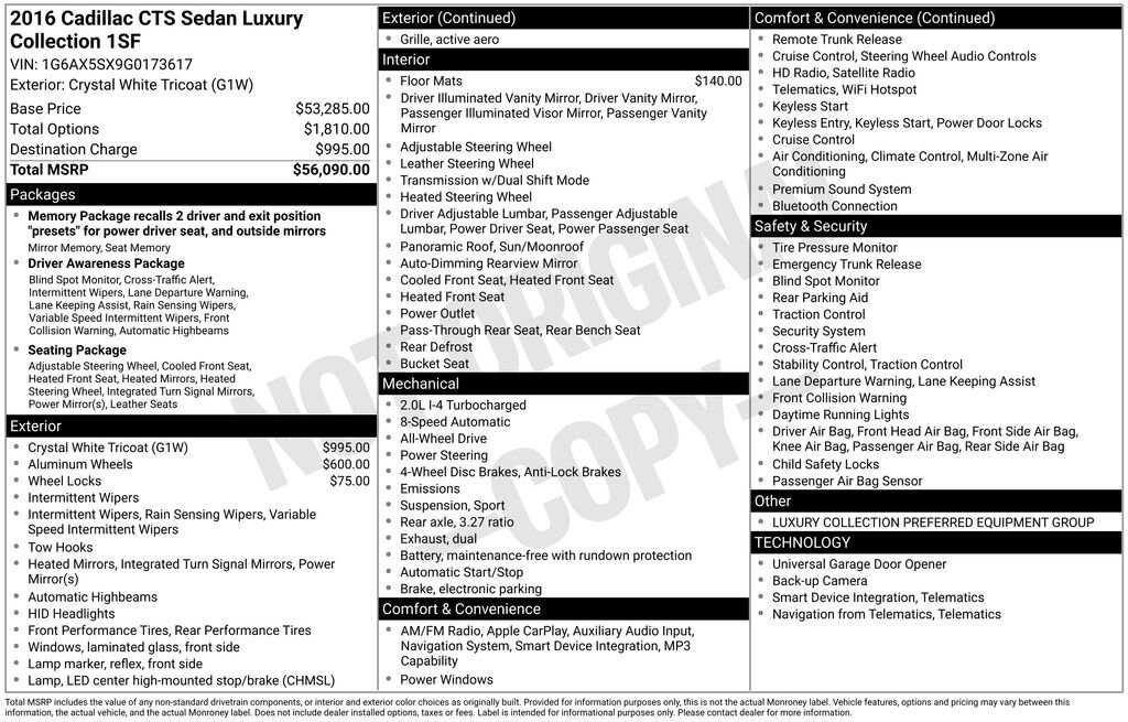 Used 2016 Cadillac CTS Luxury image 11