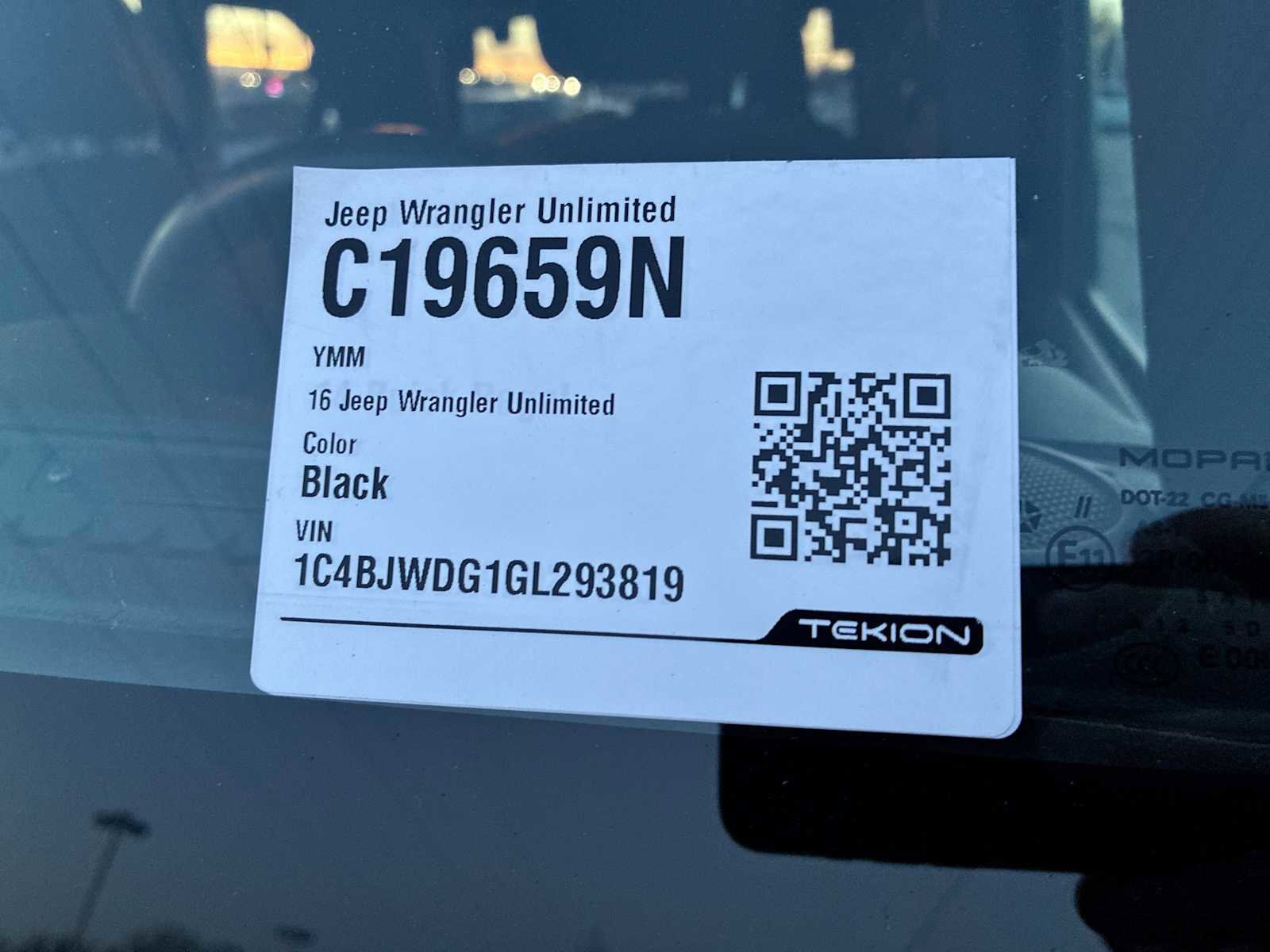 Used 2016 Jeep Wrangler Unlimited Sport w/ Quick Order Package 24S image 32