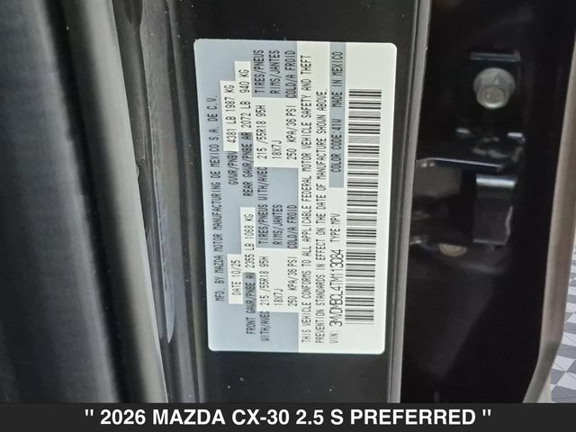 Certified 2026 MAZDA CX-30 AWD 2.5 S image 35