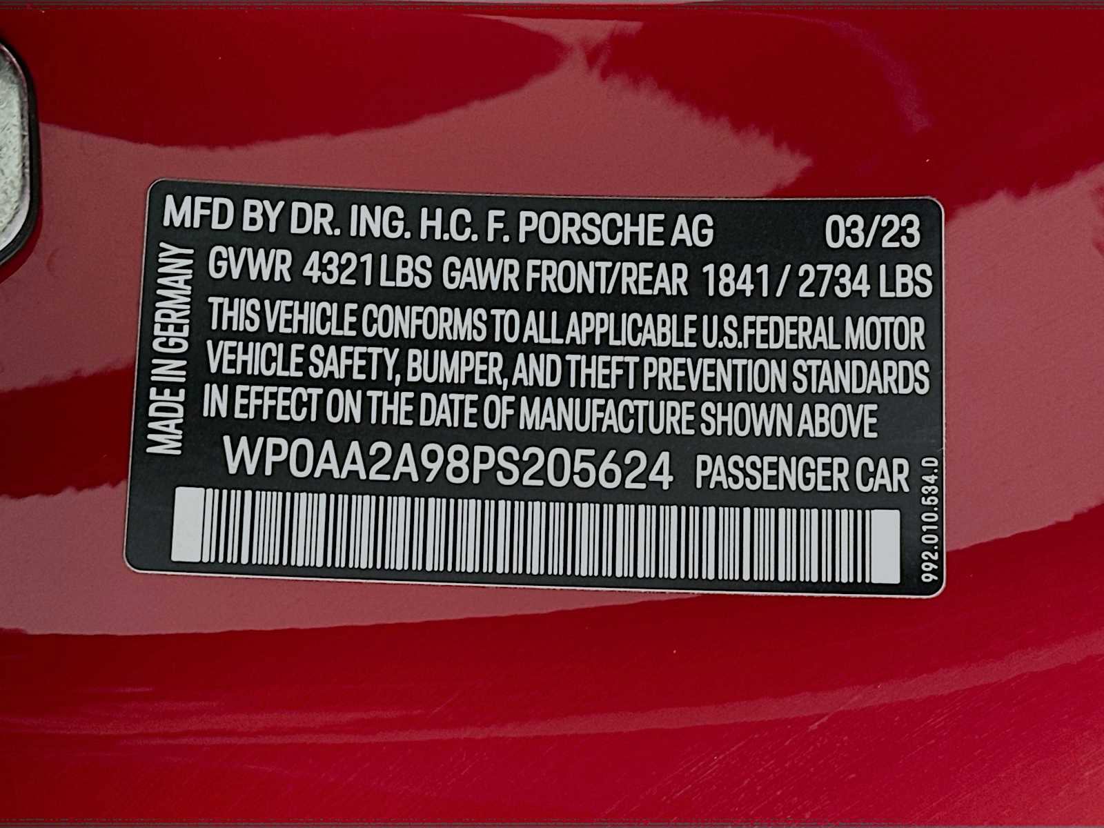 Certified 2023 Porsche 911 Carrera image 32