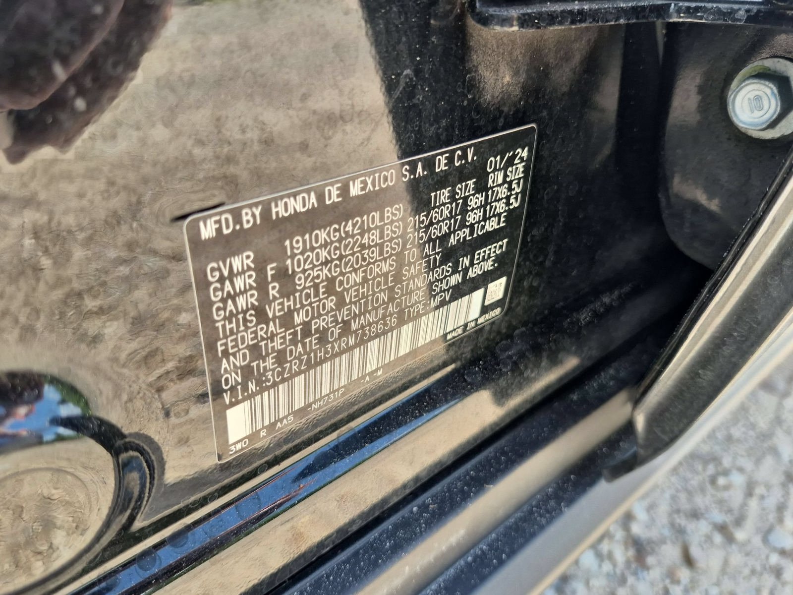Used 2024 Honda HR-V LX image 32
