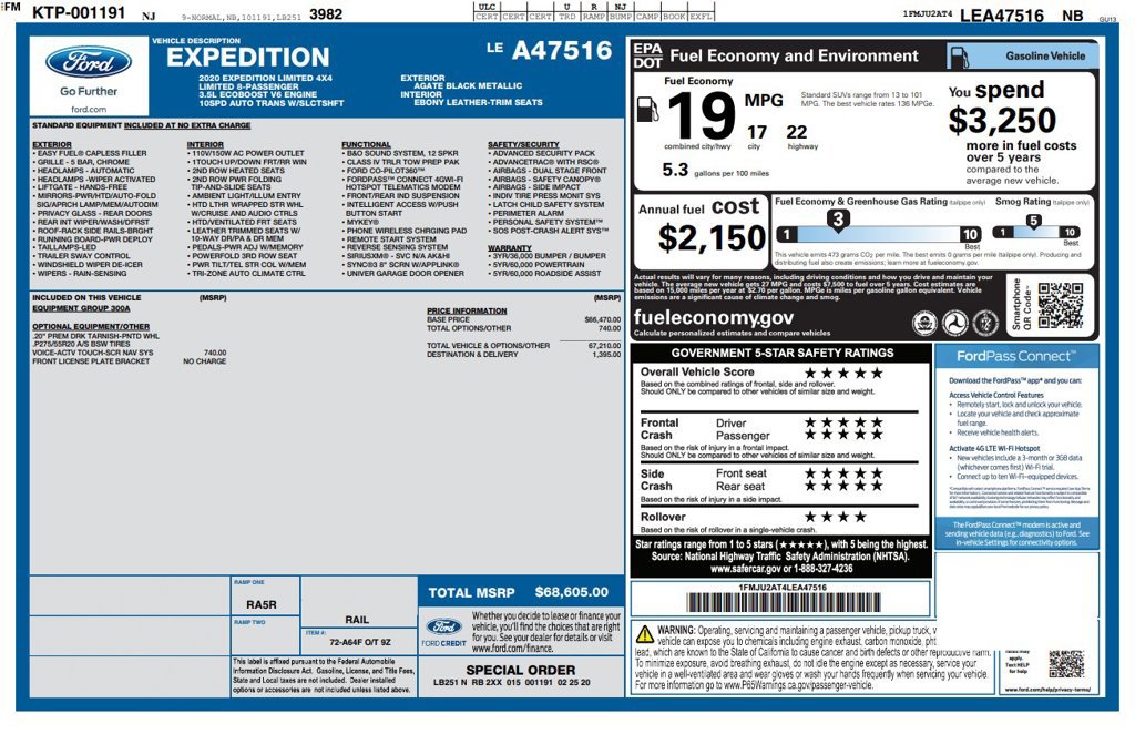 Used 2020 Ford Expedition Limited AWD/4WD image 6