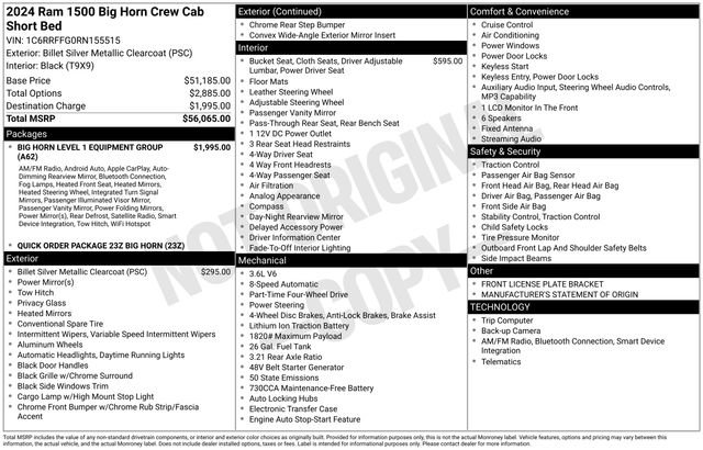 Used 2024 RAM 1500 Big Horn image 42